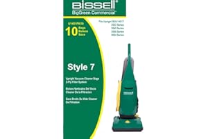 Bissell Replacement Vacuum Bags 10 Pack U1451 for BISSELL BigGreen Commercial BGU1451T Pro PowerForce Bagged Upright Vacuum