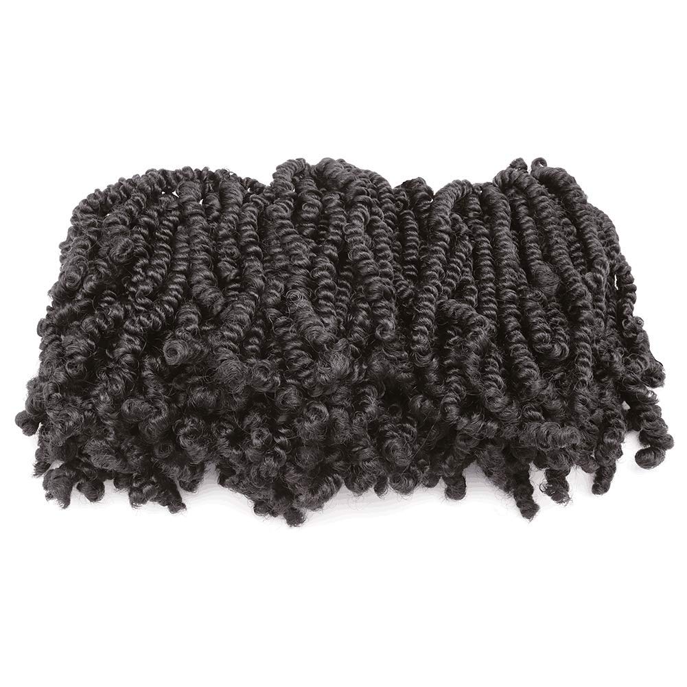 Toyotress Bob Spring Twist 6 Inch(160 strands), Short Fluffy Twist, Pre-Twisted Pre-Looped Crochet Install Hair Super Cute & Versatile Crochet Braids&hellip; (6 Inch, 2)