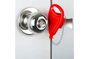 Portable Door Lock for Home and Travel Safety, Travel Lock, Airbnb Lock, Childproof Security Lock, Suitable for Home, Hotel, 