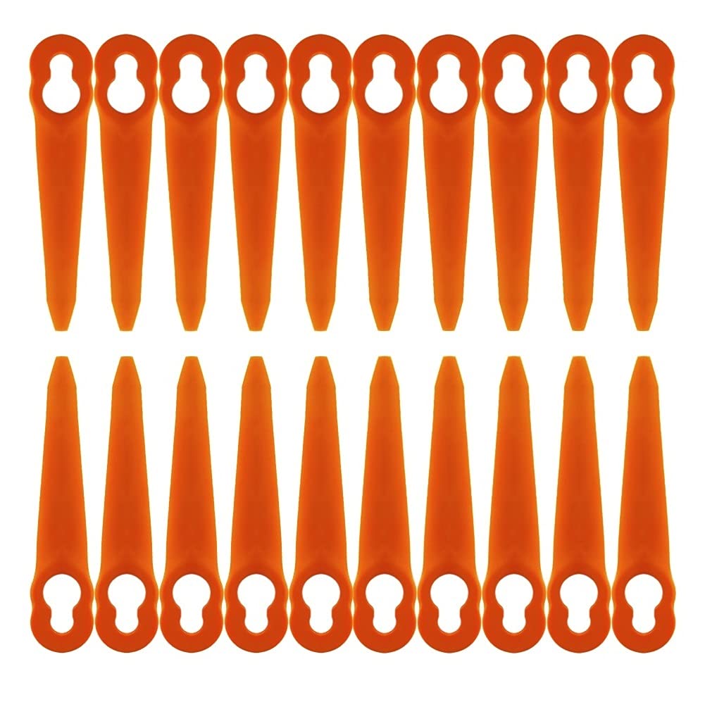 FourShow 100Pcs Replacement Plastic Blades Compatible with STIHL Polycut 2-2 Polycut 3-2 FSA 45 FSA 57 FSE 52 strimmer, SWIFT 40V Grass Trimmer