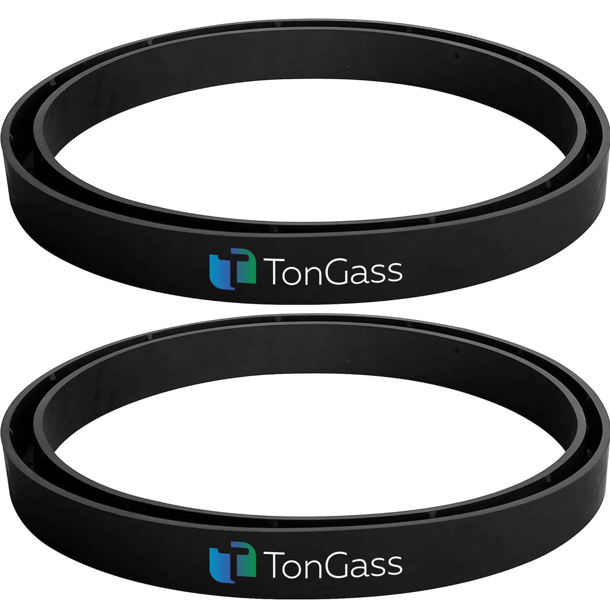 Photo 1 of TonGass (2-Pack, Black) 8 1/4" Protective Spacer Ring for Propane Cylinder Base Fits 20-40 lb (5-10 Gallon) Propane Cylinder Gas Tank, Propanes Tank Base Ring Compatible with Wireless Propanes Gauges