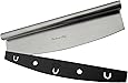 Checkered Chef Pizza Cutter Sharp Rocker Blade With Cover. Heavy Duty Stainless Steel. Best Way To Cut Pizzas And More. Dishwasher Safe.