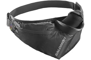 SALOMON Cross Season Bottle Belt Hydration Belt, Adults Unisex, Ebony/Alloy/ (Black), Ebony/Alloy/(Black), NS