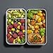 Snitsla Go - Bento Lunch Box Set in Insulated Lunch Bag for Adults - With Sauce Container and Divider to keep Food and Snack separated - Size for Portion Control - Grey