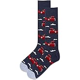 Hot Sox Men's Aviator Pup Socks 1 Pair, Denim Heather, Men's 10-13 Shoe