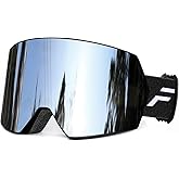 FMY Ski Goggles for Men Women & Youth - Anti Fog UV400 Protection Snowboard Snow Skiing Goggles for Adult