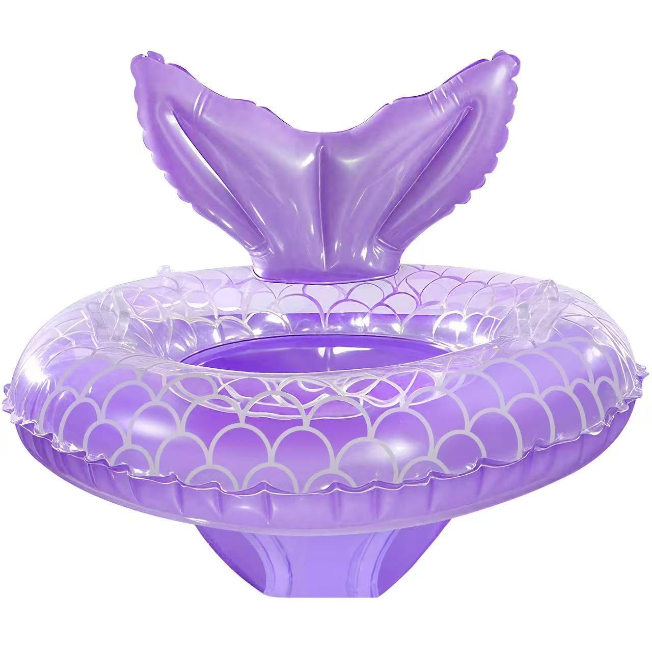 Baby Pool Float,Mermaid Inflatable Swimming Float Ring with Seat Handle,Infant Pool Floaties for Baby Girls Boys Toddlers Purple