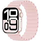 Arctime Silicone Ocean Solo Loop Bands Compatible with Apple Watch Band 49mm 46mm 45mm 44mm 42mm 41mm 40mm 38mm, Soft Breathable Sport Strap for iWatch Ultra 3 2 1 Series 11 10 SE 9 8 7 6 5 4 3