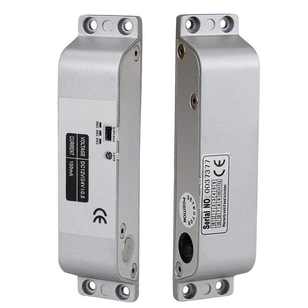 OBO HANDS Fail Safe Electric Drop Bolt Lock DC12V for Door Access Control Security Lock Door (X Bolt Lock)