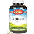 Carlson - Magnesium, 350 mg, Cardiovascular Support, Muscle Function & Nerve Health, 180 capsules