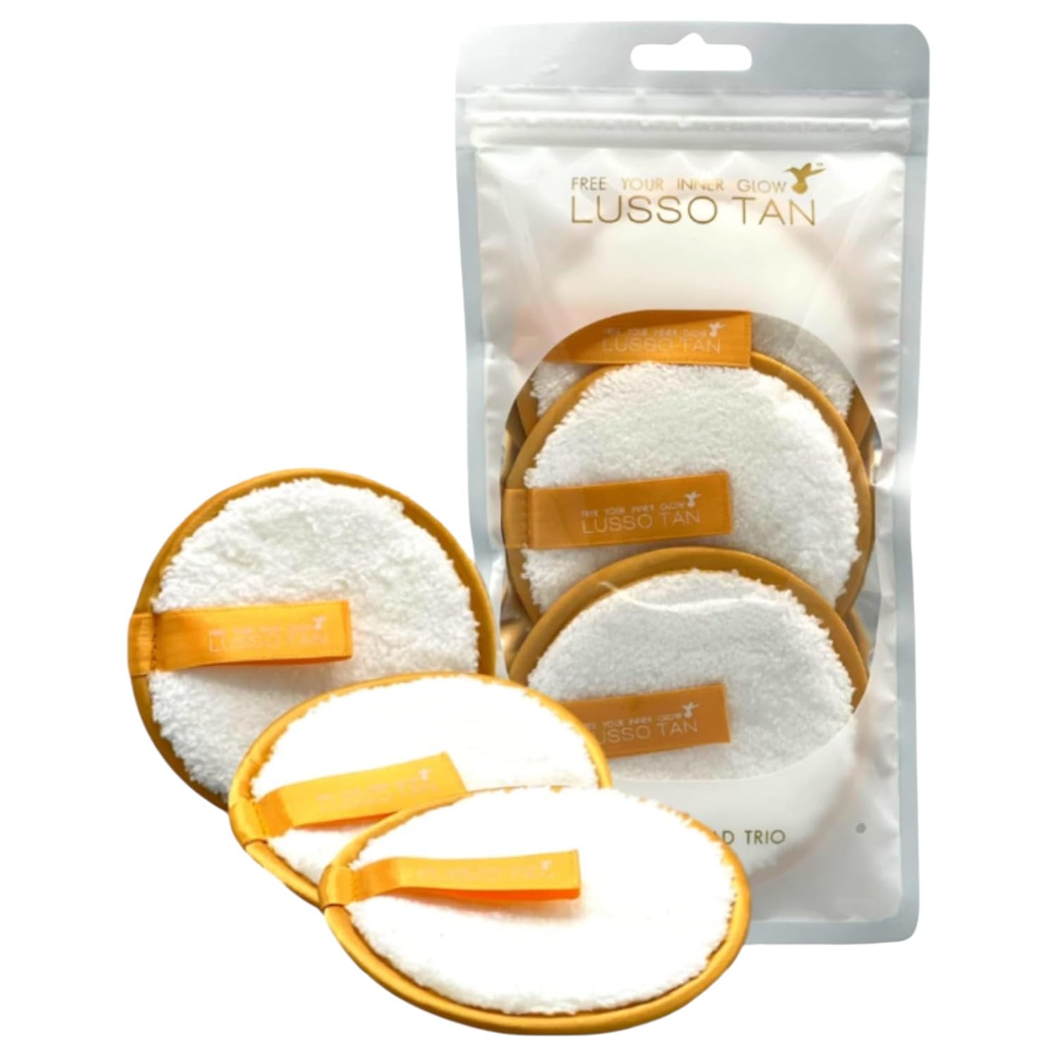 Reusable Cleansing Pads Trio – By Lusso Tan. Face Makeup Remover. Washable Pad Wipes. Up to 500 cleanses Per Pad. Organic, Sustainable, Vegan and Cruelty-Free.