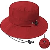 PFFY Waterproof Bucket Hat Rain Quick Dry Hats for Men Women Packable Sun Hat for Fishing Hiking Outdoors
