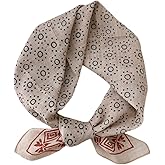 Pemilosci Cotton-Blend Bandana, Head Scarf, Headband, Head wrap, Hair Neck Scarf for Women 22 x 22 inch
