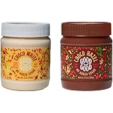 GOOD GOOD Belgian Choco Hazel &amp; White Bunde - 12 oz (350g) - No Added Sugar - Low Glycemic - Keto Friendly - Gluten Free - Vegetarian Friendly (2 Pack)