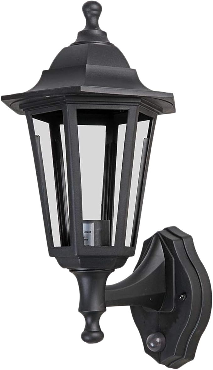 ExPro Traditional Style IP44 Rated Black Outdoor Security Dusk to Dawn