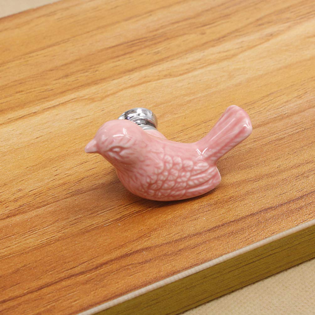 BESPORTBLE 1bag European Style Ceramic Handle Pack Modern Cartoon Design for Cabinet Closet Drawer Single Hole Pull Bar Knobs for Chest