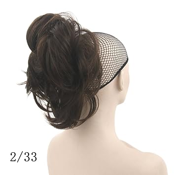 Amazon Com Short Curly Hair Piece Gray Claw Ponytail Synthetic
