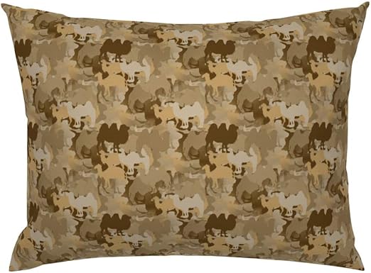 Amazon Com Roostery Pillow Sham Brown Camel Camo Camouflage