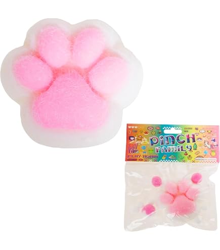 JOYIN - 4 juguetes para apretar patas de taba, coloridos juguetes