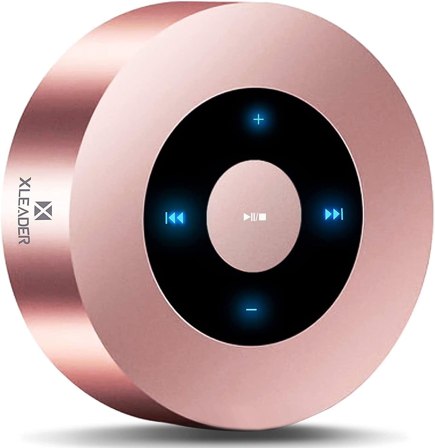 Xleader Mini Bluetooth Speaker (Gift Box Packed) Portable Speakers Bluetooth Wireless with Micro SD/Mic/Aux input, Touch Screen, 12H Playtime, Cute Pink Small Speaker for iPhone Laptop Shower Office