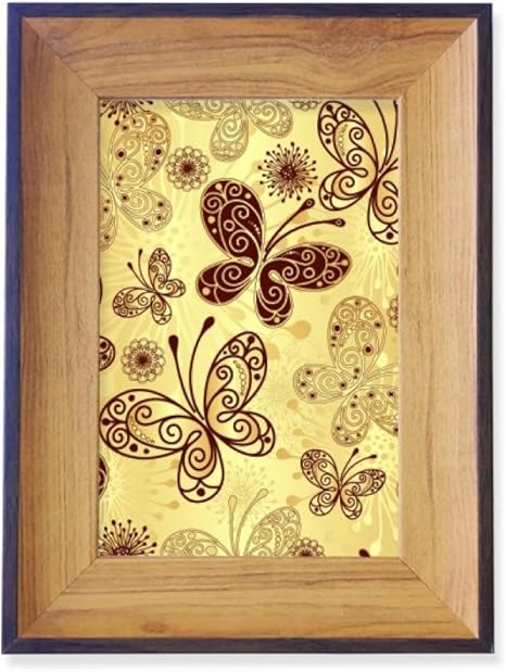 Amazon Co Jp Diythinker イエローバタフライ壁紙 フォトフレーム 展示ディスプレイ アート デスクトップペイント ホーム キッチン