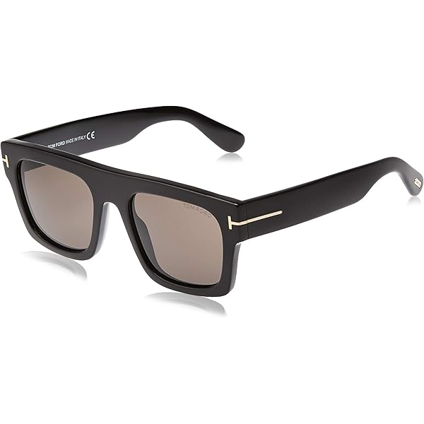 Amazon.com: Sunglasses Tom Ford FT 0751 -F-N 01A Shiny Black/Smoke