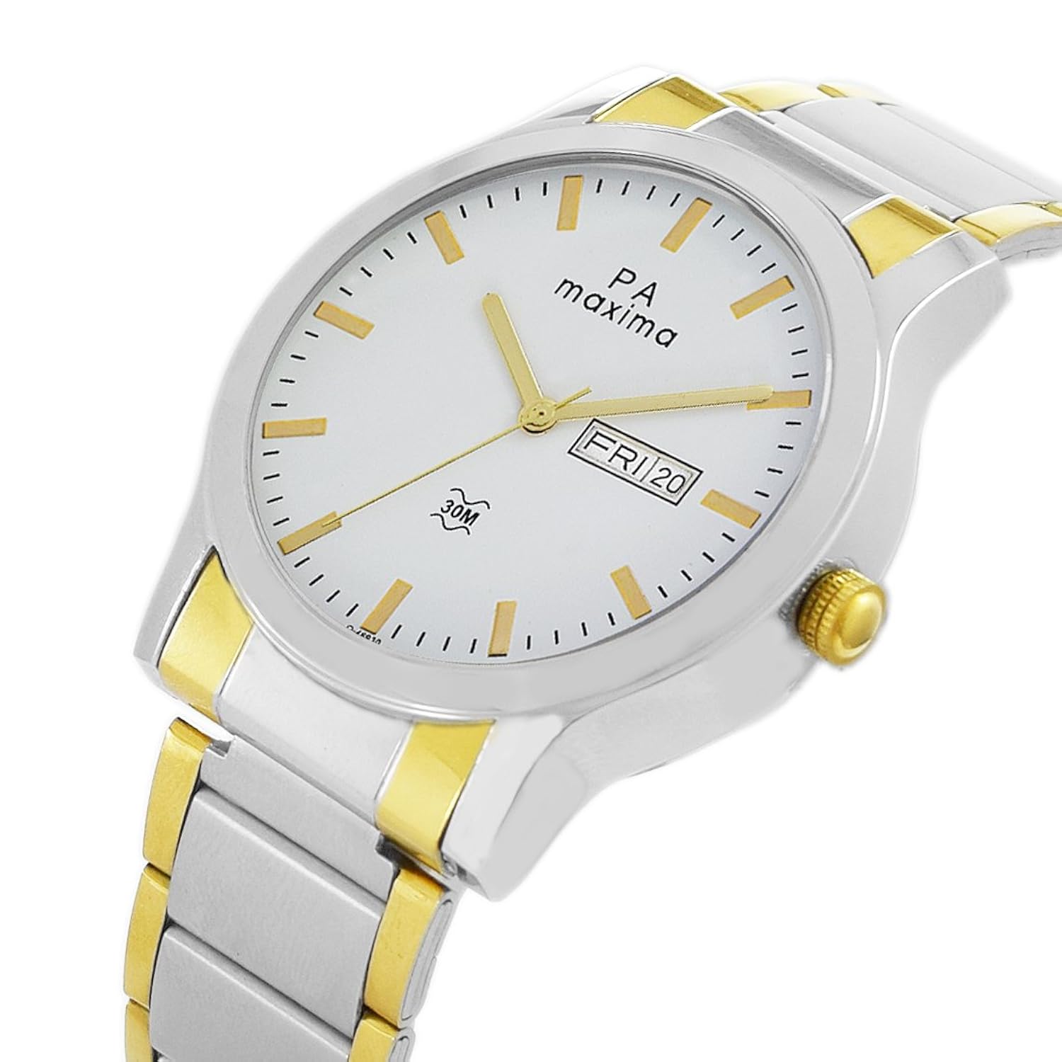 Maxima Attivo Day-Date White Dial Men -O-46930CMGT Maxima Attivo Day-Date White Dial Men -O-46930CMGT