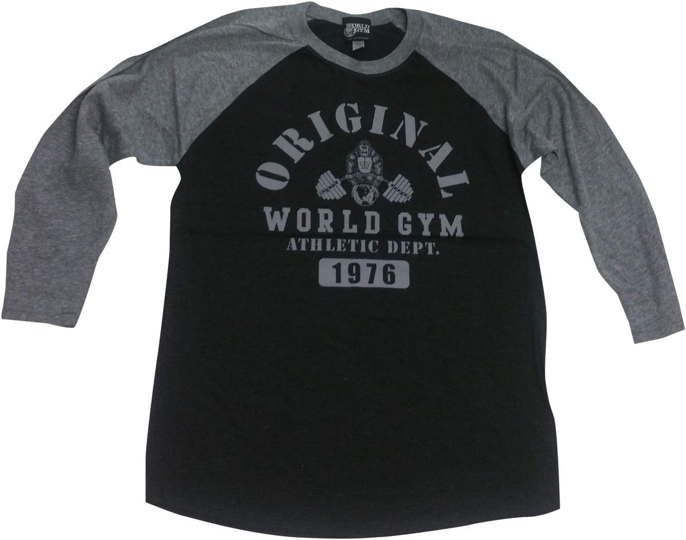 World Gym Muscle Shirt Long Sleeve Sports Athletic Dept.