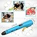 3D Pen For Kids ,Newest 3D Printing Pen Compatible ABS PLA Filament, KT-PRASE Portable 3D Printer Drawing Pen LCD Screen Supports Mobile Power (Blue)