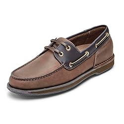 Rockport Men's Perth Boat Shoe, Chocolate/bark, 12 N