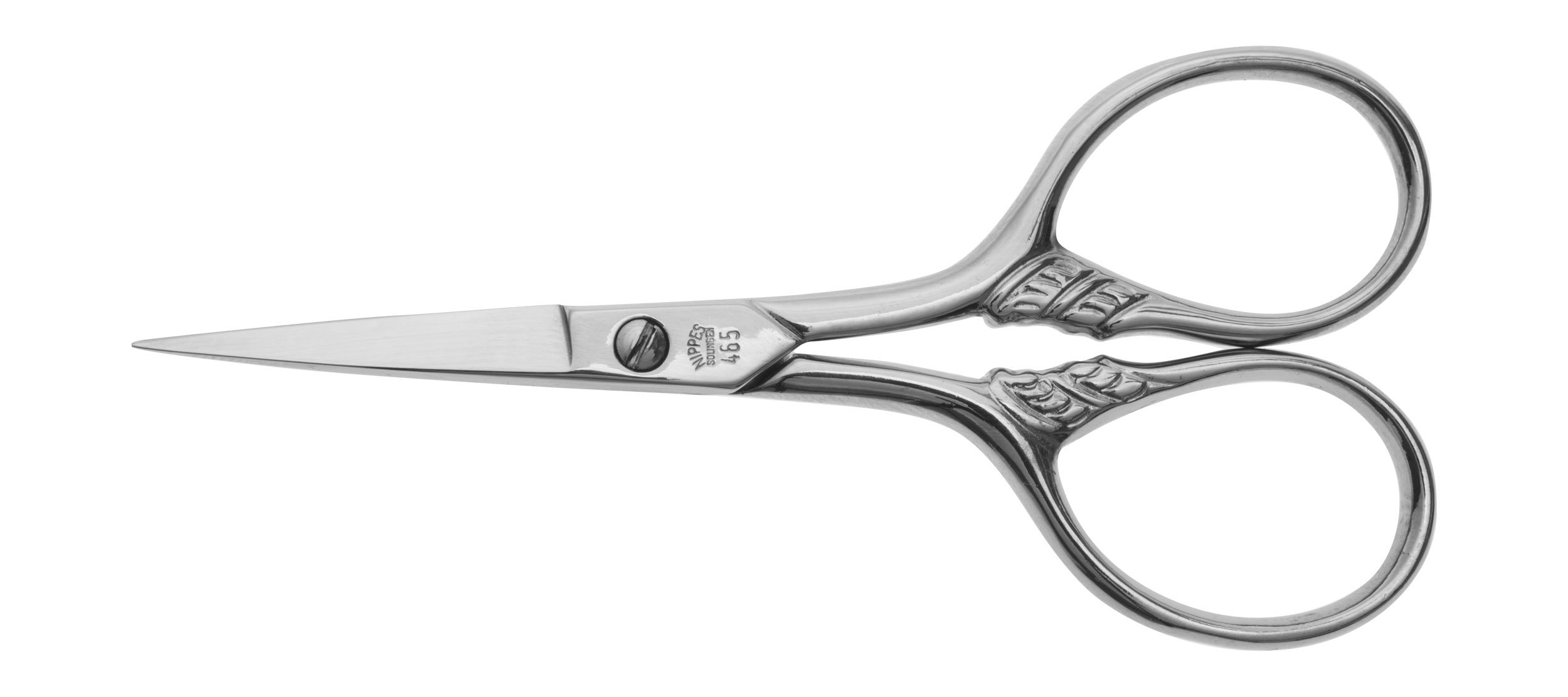 nippes Solingen Embroidery scissors, nickel-plated steel, 9 cm, sewing scissors for embroidery and crafts, sewing and crafts, scissors for clean separation and separation of seams, made in Germany, 1 piece, 465