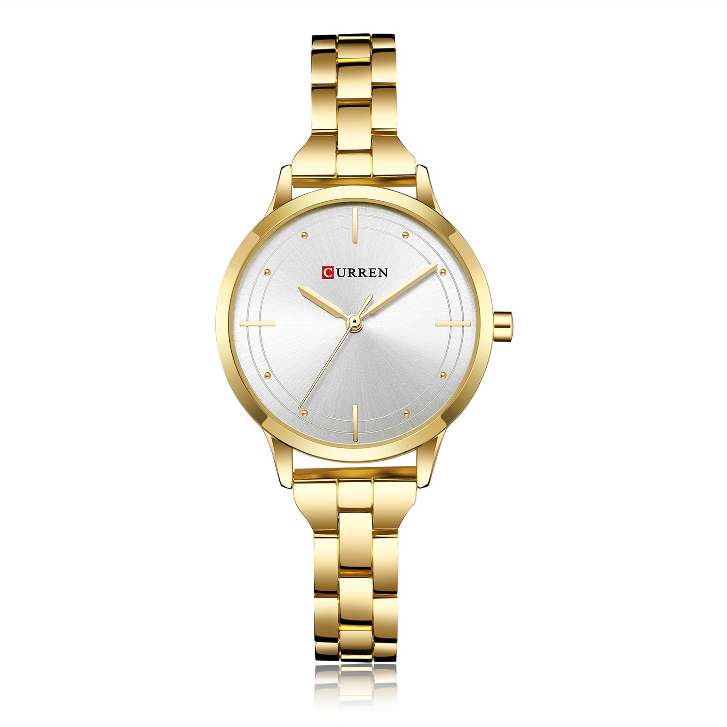 HWCOO Curren Watch, 9019 Watch Women Casual Fashion Quartz Wristwatches Creative Design Ladies Gift 