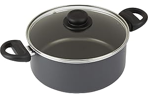 Good Cook 5 quart Dutch Oven with Lid, Black (06149)