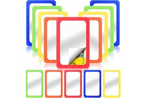 Haiabei 15 Pcs Small Mirrors for Kids 6 x 4 Inch Shatterproof Mirror Unbreakable Mirror Plastic Mirrors for Preschool Classro