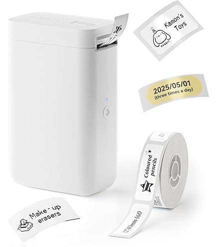 NIIMBOT D101 Label Maker Tape - 25x100mm White Thermal Paper 65 Labels/Roll