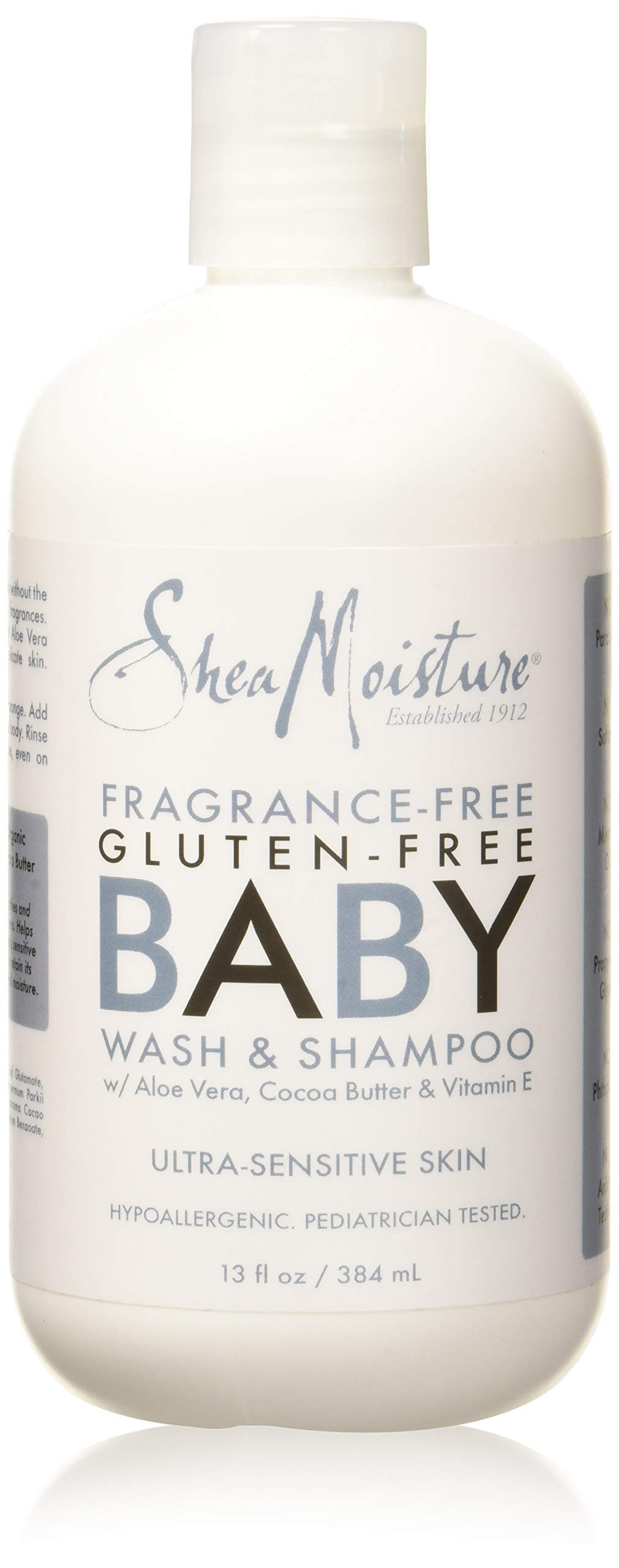 Shea Moisture Fragrance Gluten Free Baby Wash and Shampoo for Kids, 13