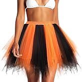 Jewemia Adult Women Tutu Skirt Layered Tulle Skirt Classic Elastic Tutu Skirt Ballet for Women and Girls Festival Cosplay