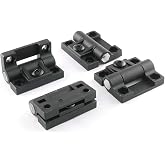 E-outstanding Torque Hinge 4PCS Black Nylon Adjustable Position Control Hinges