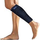 ROXOFIT Torn Calf Muscle Brace Strain Wrap for Calf Tear, Shin Splint Pain Relief - Adjustable Tibia Neoprene Support Compression Sleeve for Men and Women