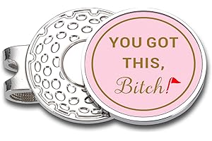 VANLOVEMAC Funny Golf Ball Marker for Women,Pink Ball Marker Hat Clip for Her,Girls Golf Accessories,Golf Gifts for Women,Valentines Gifts for Her,Golf Essentials for Women Wife,Golf Stocking Stuffers