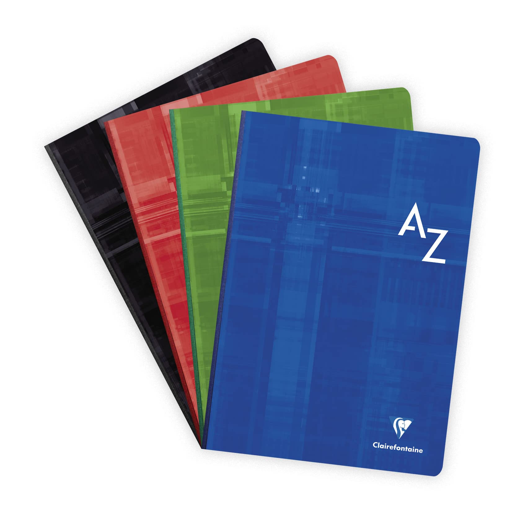 Clairefontaine 9149C A Index Book, Canvas Back, - A4, 21x29,7 cm - 192 Pages, Small Squares - White Paper, 90 g - Laminated Card Cover - Random Colour