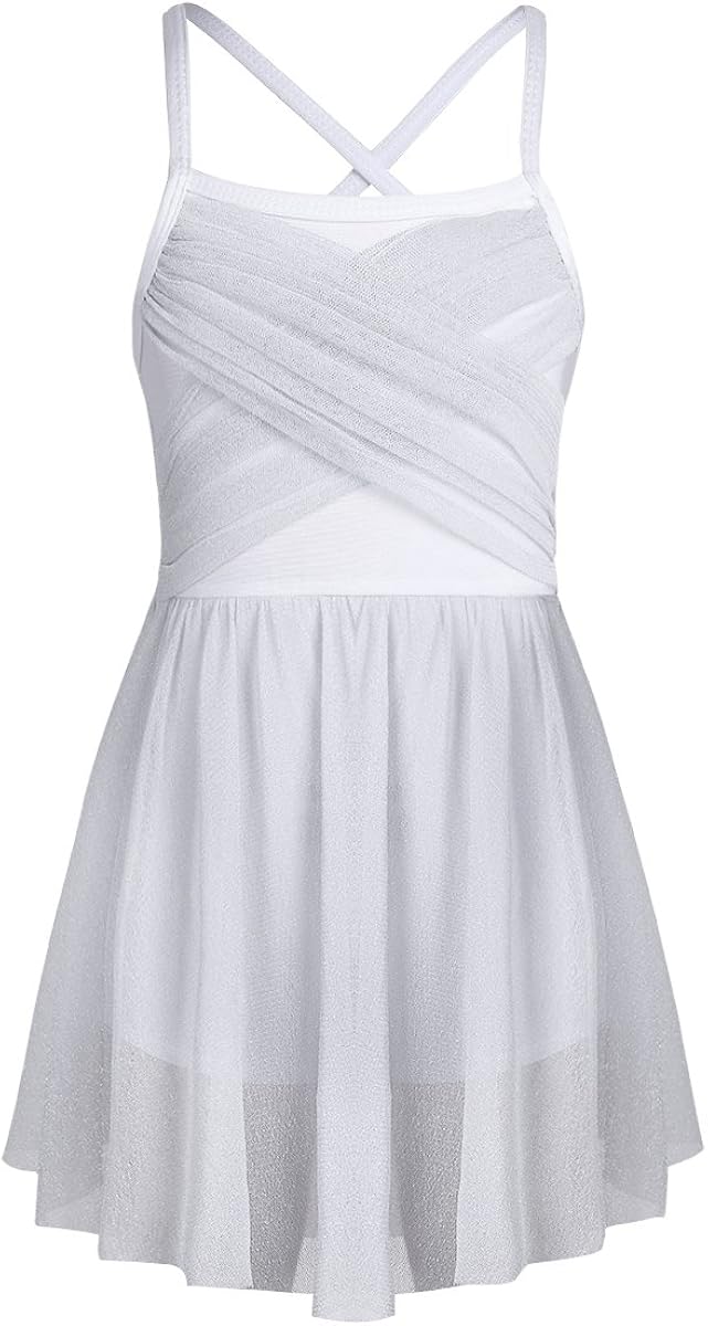 Body Ragazza Vestito Da Ballo Per Bambina - Body Senza Maniche Con Gonna Tutu, Per Pattinaggio, Danza Classica, Ginnastica Ginnastica Artistica
