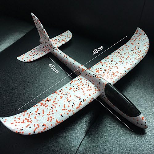 Foam Airplane Toy, AmuseNd Throwing Glider Inertia Plane Bubble Aircraft Hand Launch Toy Outdoor Sports Model for Kids Children