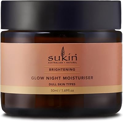 Sukin Brightening Glow Night Moisturizer 1.69 oz for Women