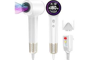 Hair Dryer,Ionic Hair Dryers for Women & Men - 110,000 RPM Professional High-Speed Blow Dryer with 400 Million Plasma, Magnet