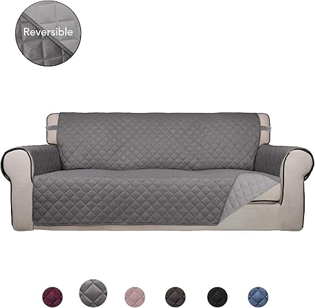 Amazon Com Purefit Reversible Quilted Sofa Cover Water Resistant