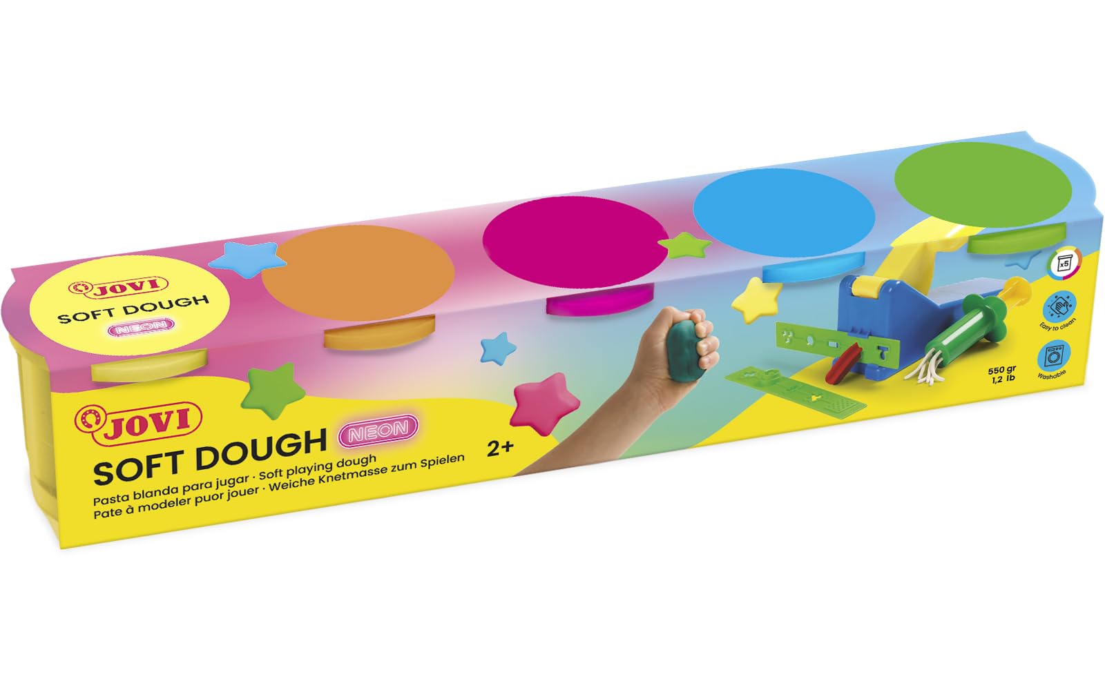 Jovi 405F – Blandiver, 5 pots of playdough for 110 Grams