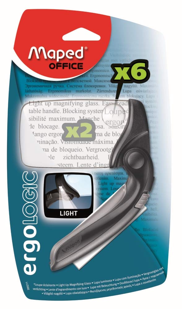 Maped Rectangular 2X Magnifier with Light (395211)