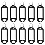 Uniclife 10 Pieces Key Tags 2 Inch Soft Plastic Key