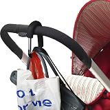 igadgitz Home U7096 Large Buggy Clips Pram Hooks Stroller Carabiner Black - 2pcs view 3